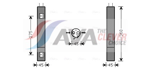AVA QUALITY COOLING Trockner, Klimaanlage msd471 für Mercedes