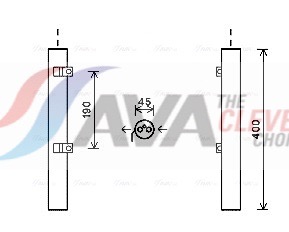 AVA QUALITY COOLING Trockner, Klimaanlage msd600 für Mercedes