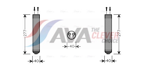 AVA QUALITY COOLING Trockner, Klimaanlage sud089 für Subaru