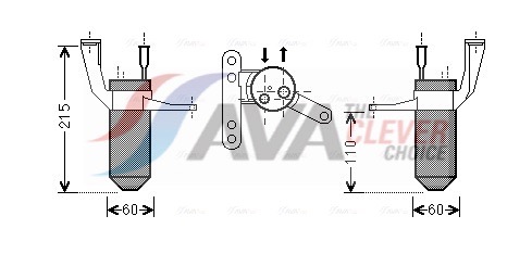 AVA QUALITY COOLING Trockner, Klimaanlage rtd428 für RENAULT