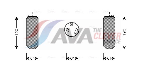 AVA QUALITY COOLING Trockner, Klimaanlage vod108 für Volvo