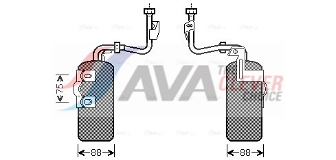AVA QUALITY COOLING Trockner, Klimaanlage vod165 für Volvo