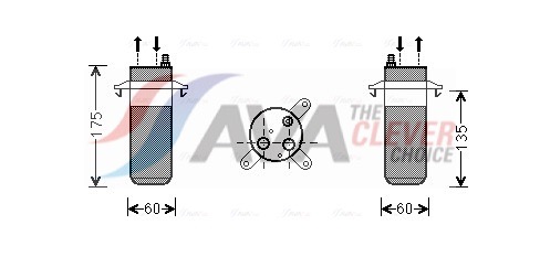 AVA QUALITY COOLING Trockner, Klimaanlage rtd446 für RENAULT