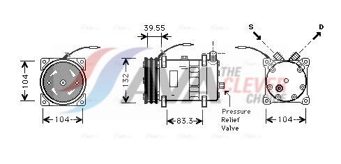 AVA QUALITY COOLING Kompressor, Klimaanlage uvak113