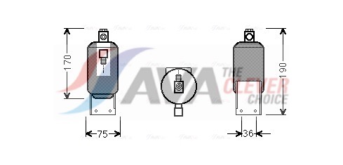 AVA QUALITY COOLING Trockner, Klimaanlage vnd292 für VW