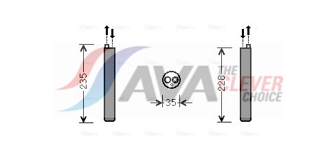 AVA QUALITY COOLING Trockner, Klimaanlage vnd297 für VW