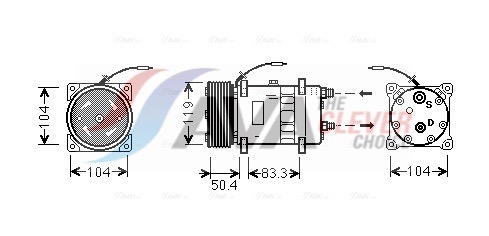 AVA QUALITY COOLING Kompressor, Klimaanlage uvak058