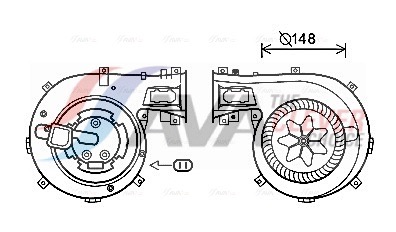 AVA QUALITY COOLING Innenraumgebläse ol8630 für Opel