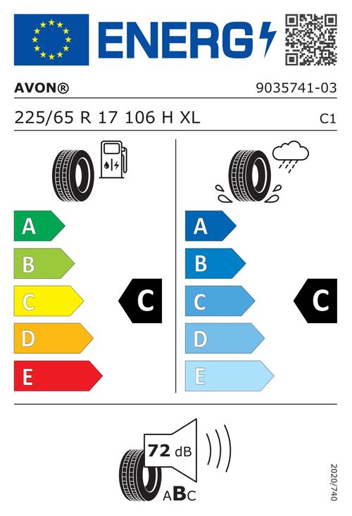 AVON TYRES 225/65R17 106H - AX7