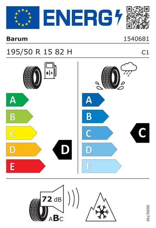 BARUM 195/50R15 82H - Quartaris 5