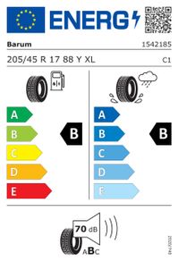 BARUM Sommerreifen "205/45 R17 88Y XL EVc - Bravuris 6", Art.-Nr. 15421850000
