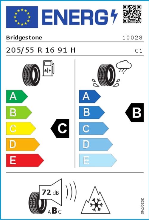 BRIDGESTONE 205/55R16 91H - Blizzak LM 001 RFT