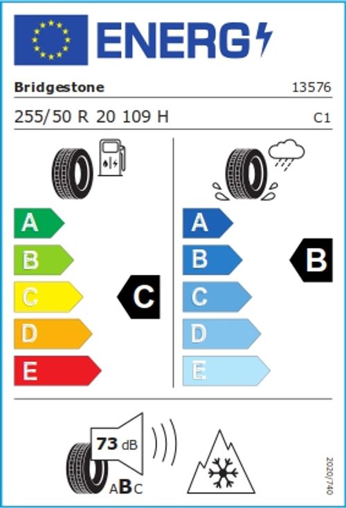 BRIDGESTONE 255/50R20 109H - Blizzak LM 001