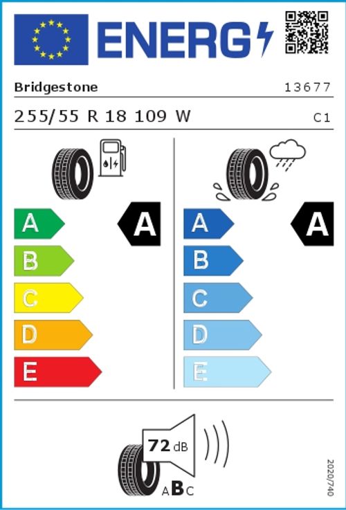 BRIDGESTONE 255/55R18 109W - Alenza 001