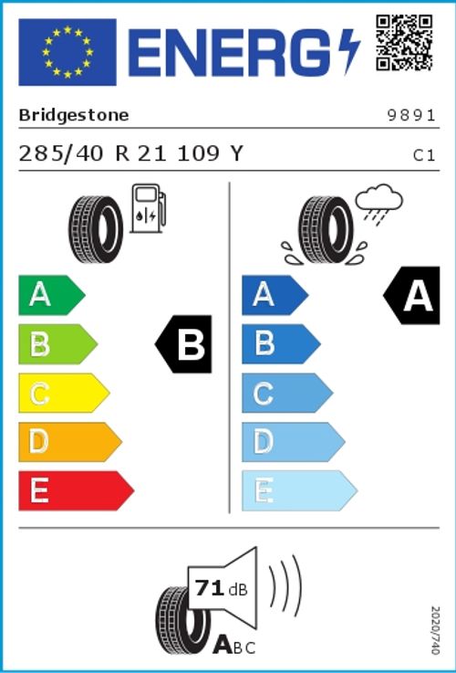 BRIDGESTONE 285/40R21 109Y - Alenza 001