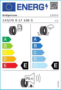 Bridgestone Sommerreifen "245/70R17 108S - Dueler H/T 684 II Ecopia", Art.-Nr. 10050