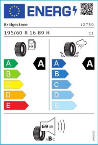 Bridgestone Sommerreifen "195/60R16 89H - Turanza T001", Art.-Nr. 12750