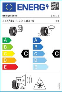 Bridgestone Winterreifen "245/45R20 103W - Blizzak LM 001", Art.-Nr. 13575