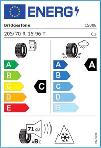 Bridgestone Winterreifen "205/70R15 96T - Blizzak LM 005", Art.-Nr. 15006