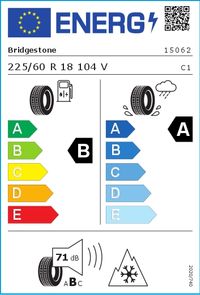 Bridgestone Winterreifen "225/60R18 104V - Blizzak LM 005", Art.-Nr. 15062