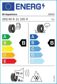 Bridgestone Winterreifen "265/40R21 105H - Blizzak LM 005 EXT", Art.-Nr. 18693