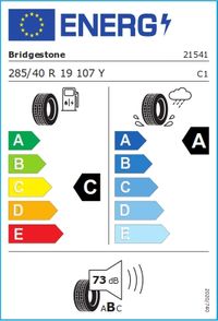 Bridgestone Sommerreifen "285/40R19 107Y - Potenza Sport", Art.-Nr. 21541