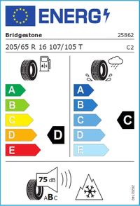 Bridgestone Winterreifen "205/65R16 107/105T - Blizzak W810", Art.-Nr. 25862