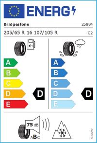 Bridgestone Winterreifen "205/65R16 107/105R - Blizzak W995 Multicell", Art.-Nr. 25884