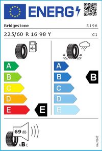 Bridgestone Sommerreifen "225/60R16 98Y - Turanza ER 300", Art.-Nr. 5196