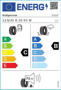 Bridgestone Sommerreifen "215/45R20 95W - Potenza S001 I", Art.-Nr. 5996