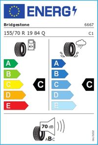 Bridgestone Sommerreifen "155/70R19 84Q - Ecopia EP600", Art.-Nr. 6667