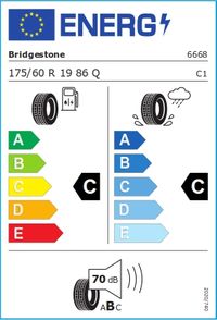 Bridgestone Sommerreifen "175/60R19 86Q - Ecopia EP600", Art.-Nr. 6668