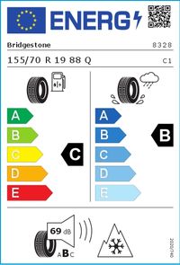 Bridgestone Winterreifen "155/70R19 88Q - Blizzak LM-500", Art.-Nr. 8328