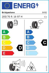 Bridgestone Winterreifen "205/70R16 97H - Blizzak LM 001", Art.-Nr. 8492