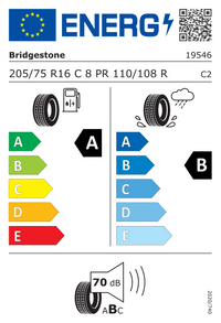 Bridgestone Sommerreifen "[Bridgestone] 205/75R16 110/108R - Duravis R660 Eco", Art.-Nr. 19546