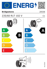 Bridgestone Sommerreifen "[Bridgestone] 235/60R17 102V - Turanza 6", Art.-Nr. 20536