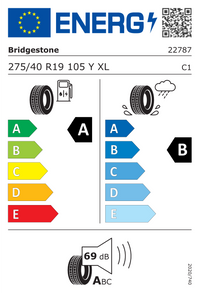 Bridgestone Sommerreifen "[Bridgestone] 275/40R19 105Y - Turanza 6", Art.-Nr. 22787