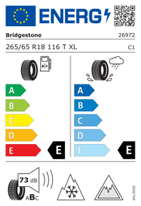 Bridgestone Winterreifen "[Bridgestone] 265/65R18 116T - Blizzak DM V3", Art.-Nr. 26972