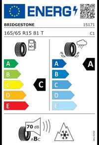 Bridgestone Winterreifen "165/65 R15 81T EVc - Blizzak LM 005", Art.-Nr. 15171