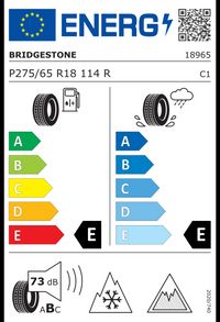 Bridgestone Winterreifen "P275/65 R18 114R EVc, Nordic compound - Blizzak DM V3", Art.-Nr. 18965