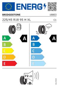 Bridgestone Sommerreifen "225/45R18 95H - Turanza T005", Art.-Nr. 18803