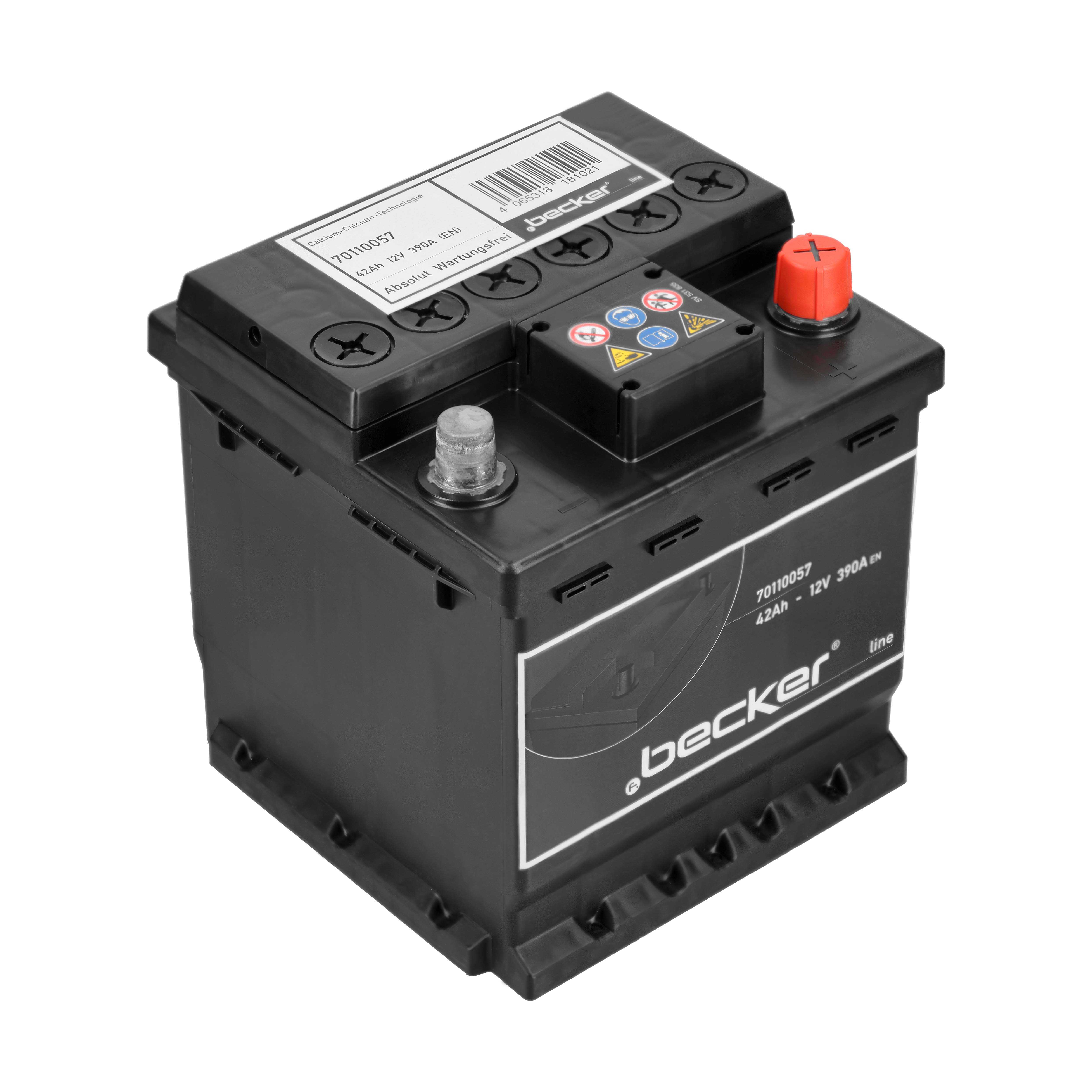 F.BECKER Starterbatterie 70110057 12V 68Ah 420A für Fiat CHEVROLET Peugeot TOYOTA VW BMW Citroën RENAULT SMART