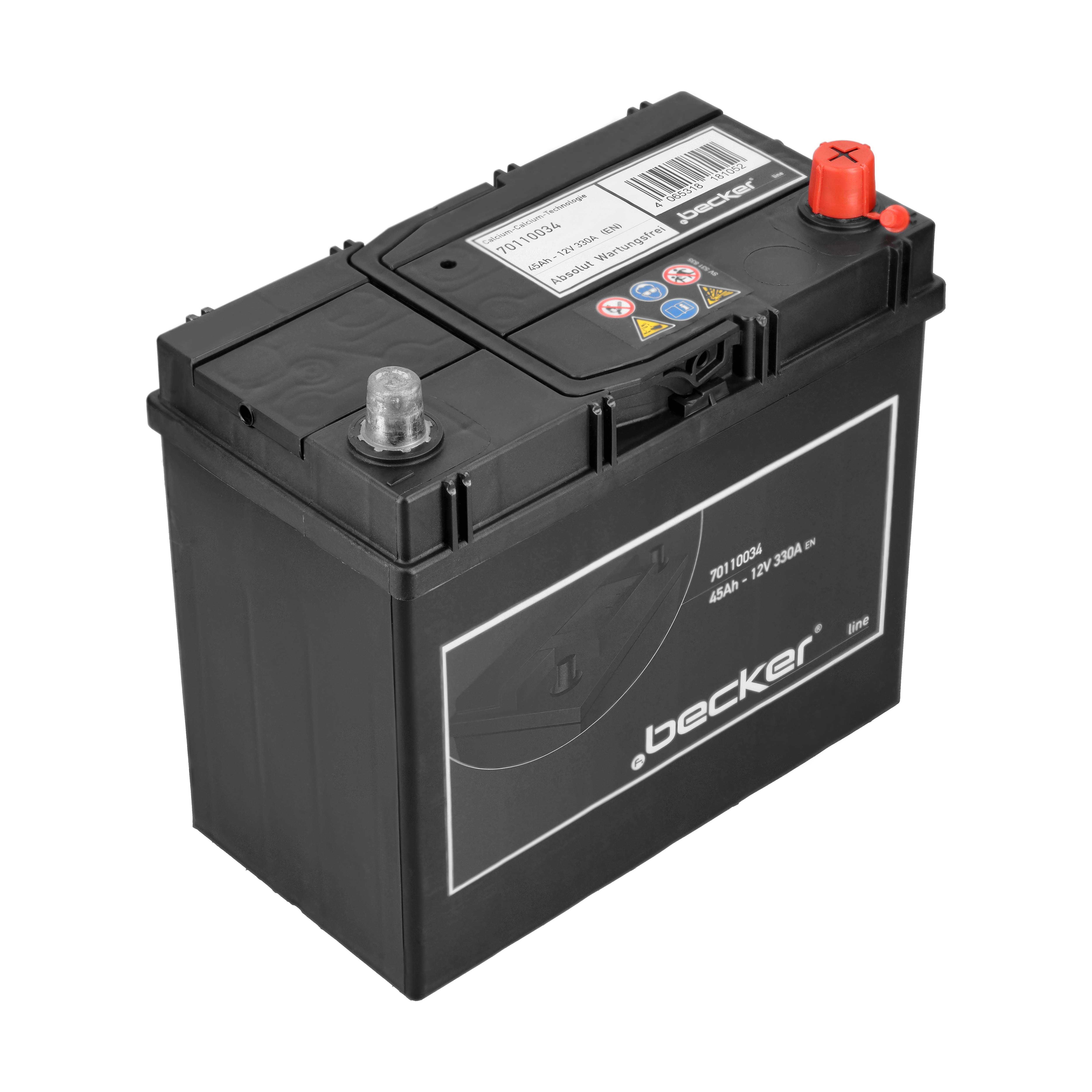 F.BECKER Starterbatterie 70110034 12V 68Ah 330A für Ford GEELY HONDA MAZDA CHEVROLET Suzuki TOYOTA HYUNDAI GREAT WALL Tesla