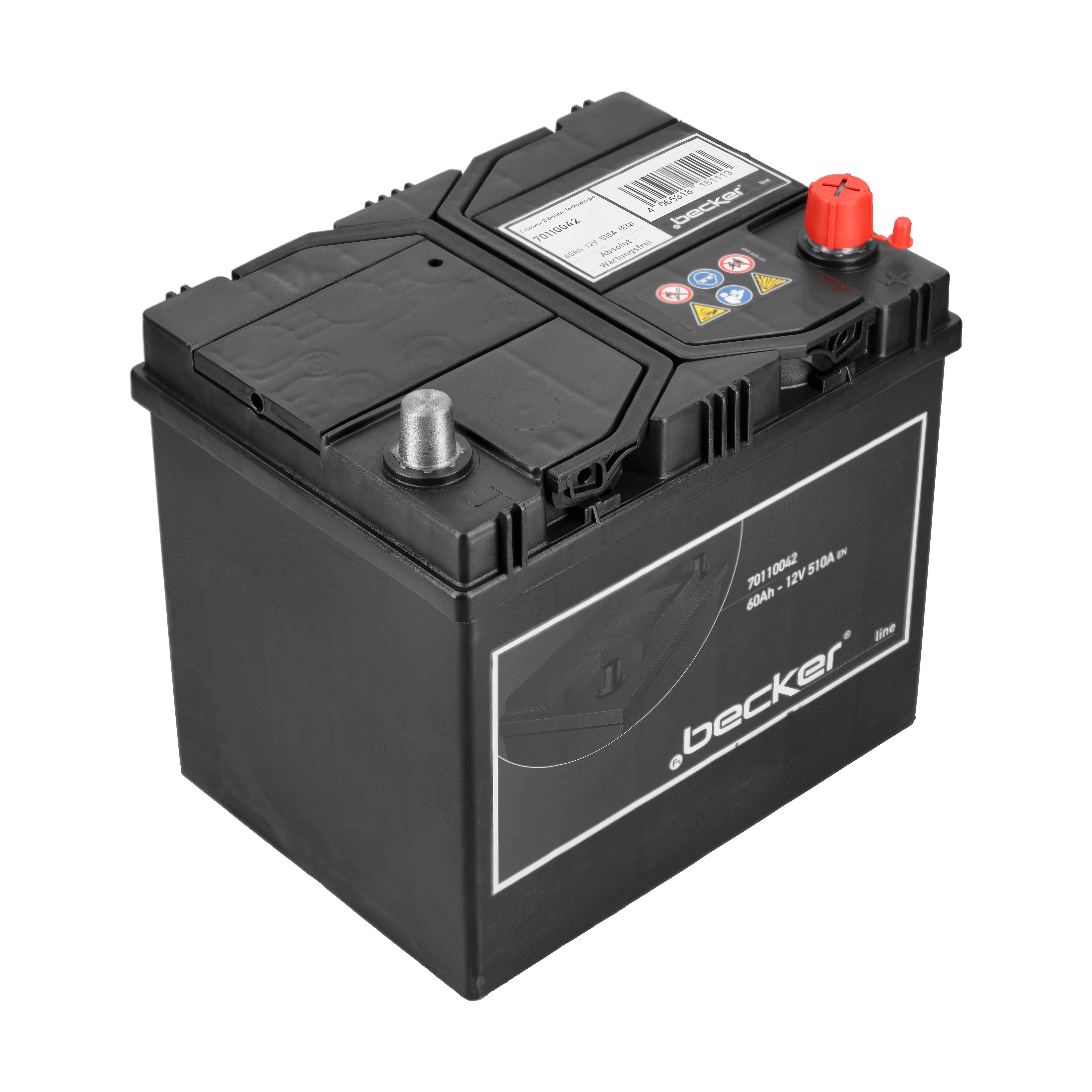 F.BECKER Starterbatterie 70110042 12V 68Ah 540A für Ford BYD GEELY TOYOTA HYUNDAI MITSUBISHI Peugeot Citroën HONDA MAZDA NISSAN RENAULT Subaru Suzuki