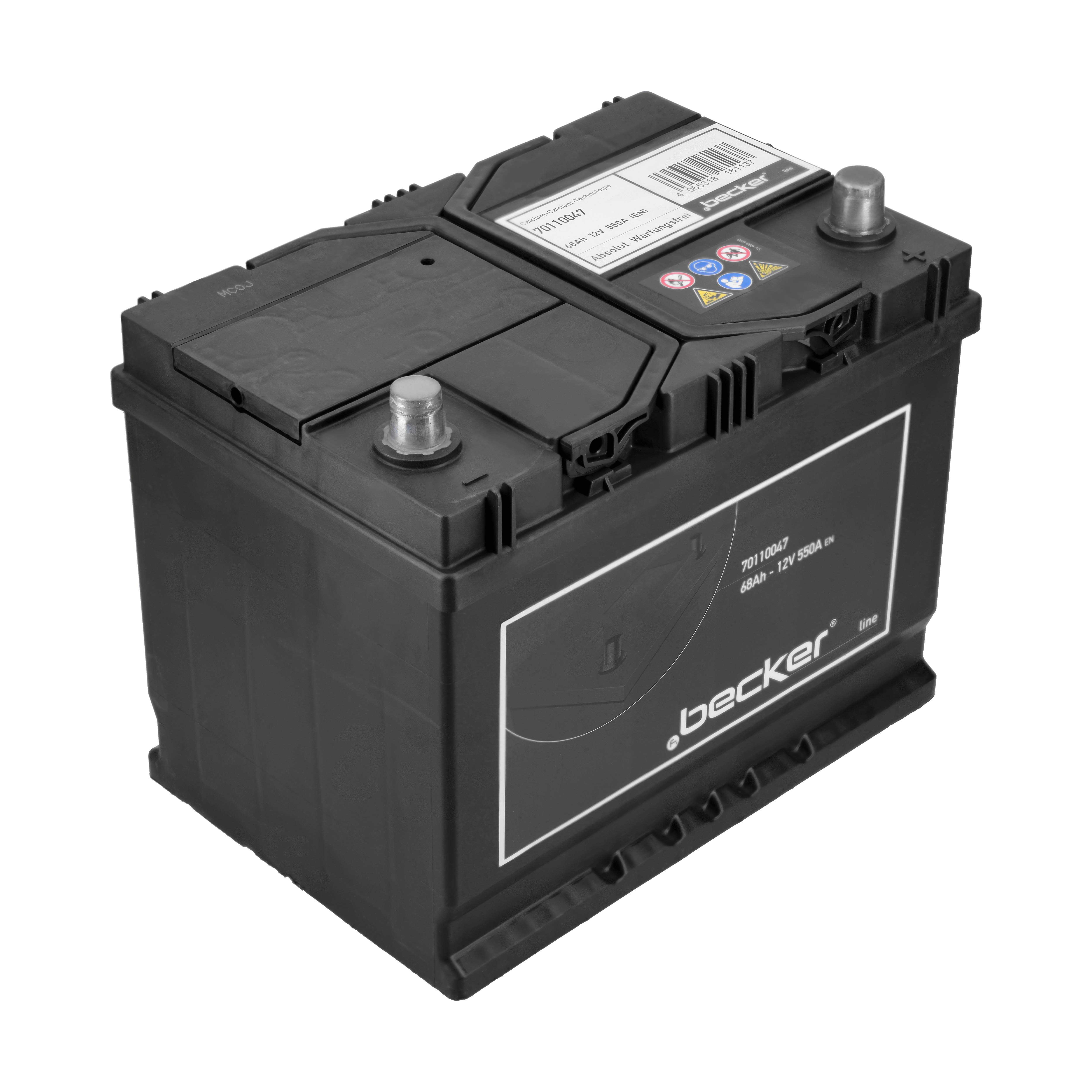 F.BECKER Starterbatterie 70110047 12V 68Ah 630A für Ford Volvo CHEVROLET GEELY BYD SSANGYONG TOYOTA HYUNDAI NISSAN HONDA MAZDA Mercedes MITSUBIS