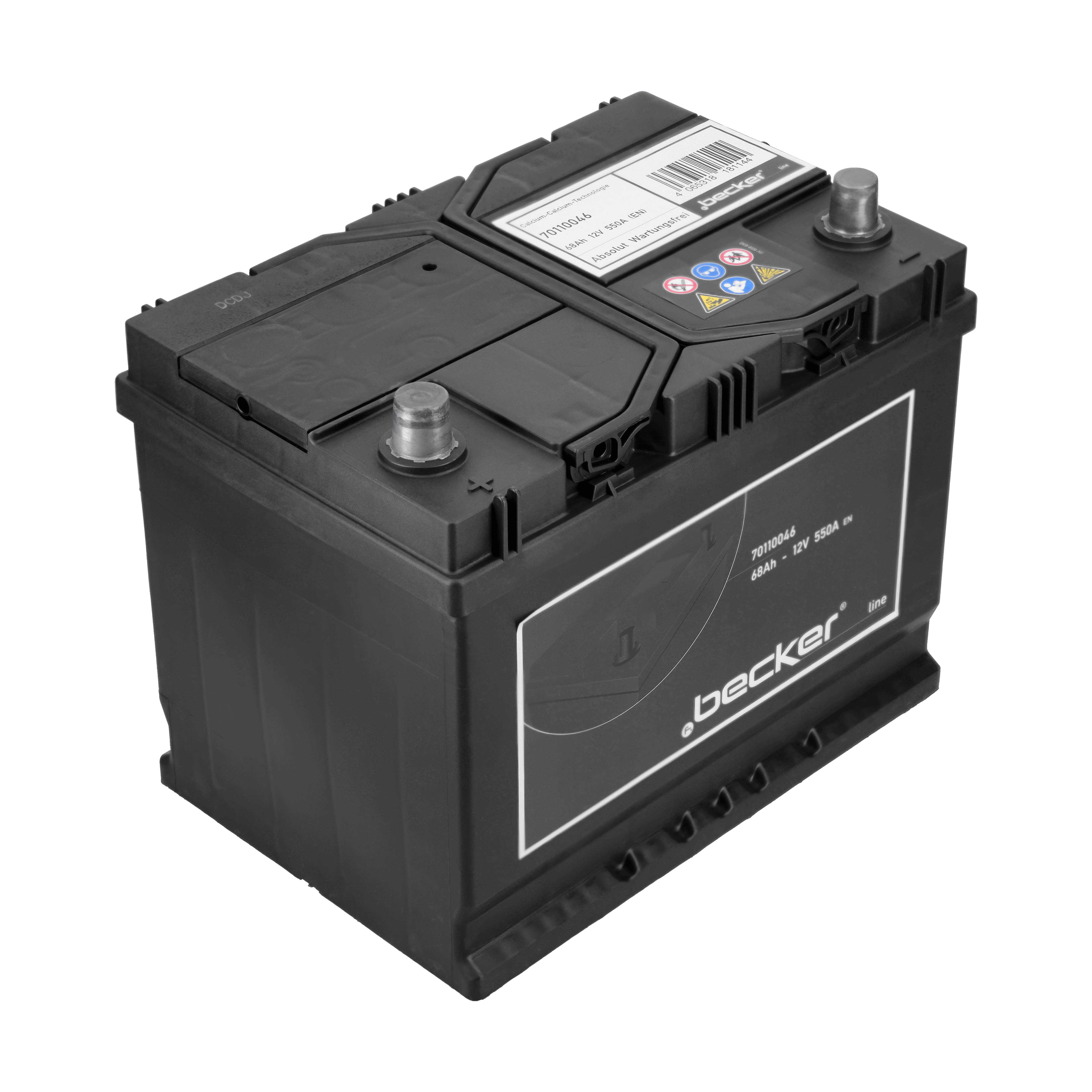 F.BECKER Starterbatterie 70110046 12V 68Ah 630A für Volvo CHEVROLET RENAULT TOYOTA JAC HONDA MITSUBISHI NISSAN Subaru VW HYUNDAI Fiat / LANCIA GREAT