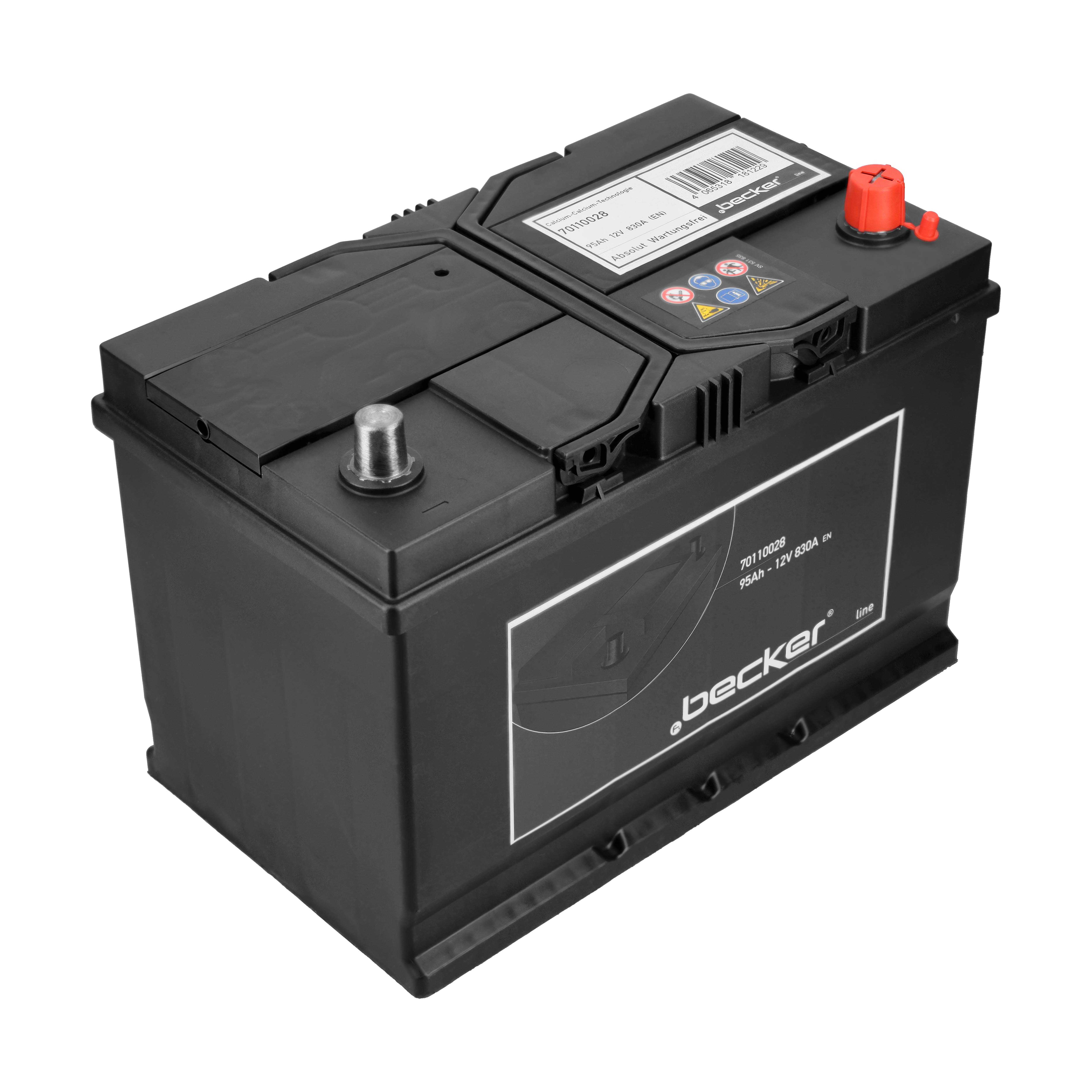 F.BECKER Starterbatterie 70110028 12V 68Ah 830A für DAF Ford TOYOTA HYUNDAI Citroën Peugeot Mercedes MITSUBISHI NISSAN Suzuki Fiat / LANCIA GREA