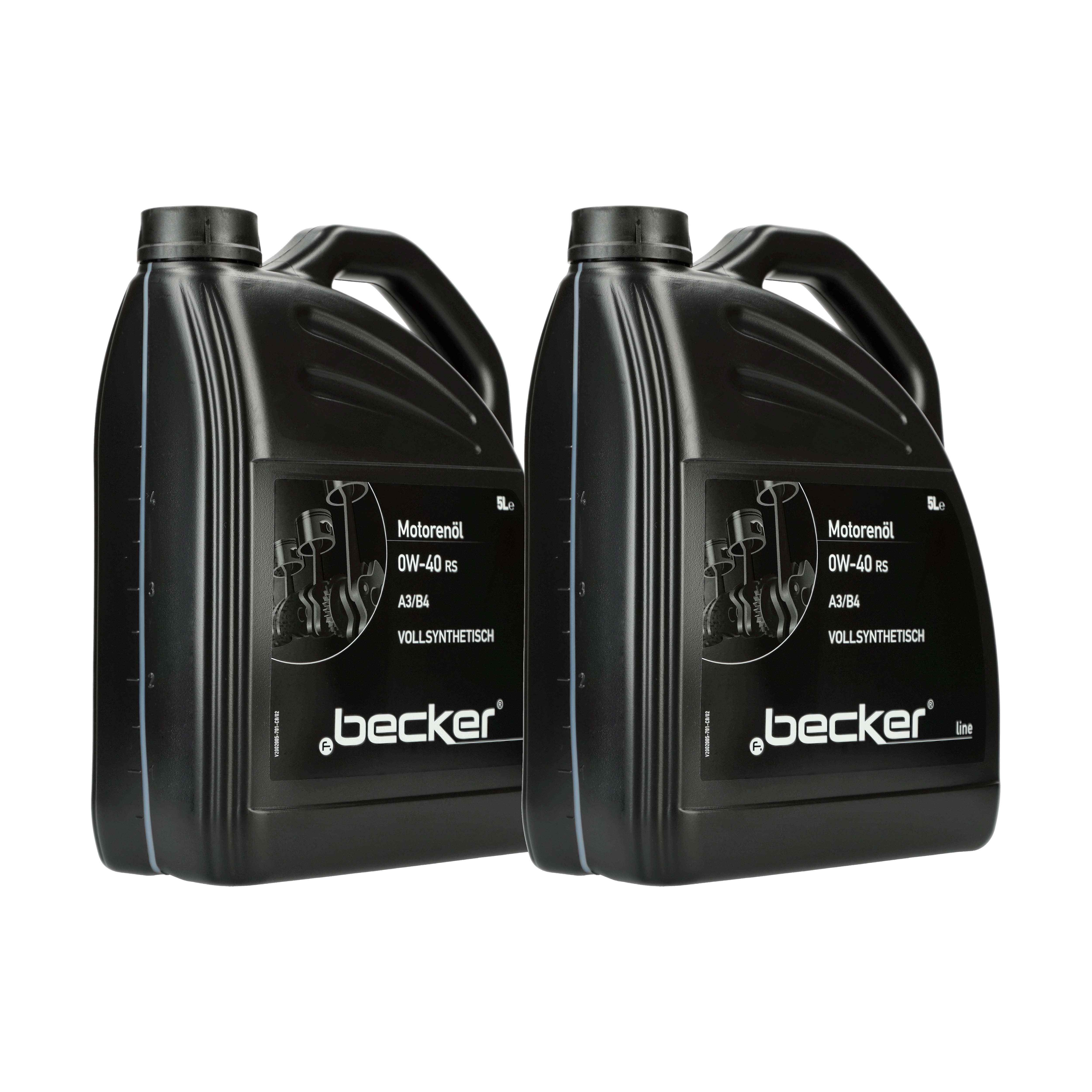 F.BECKER Motoröl Motorenöl 0W-40 RS [2x 5 L] 23601325 10l