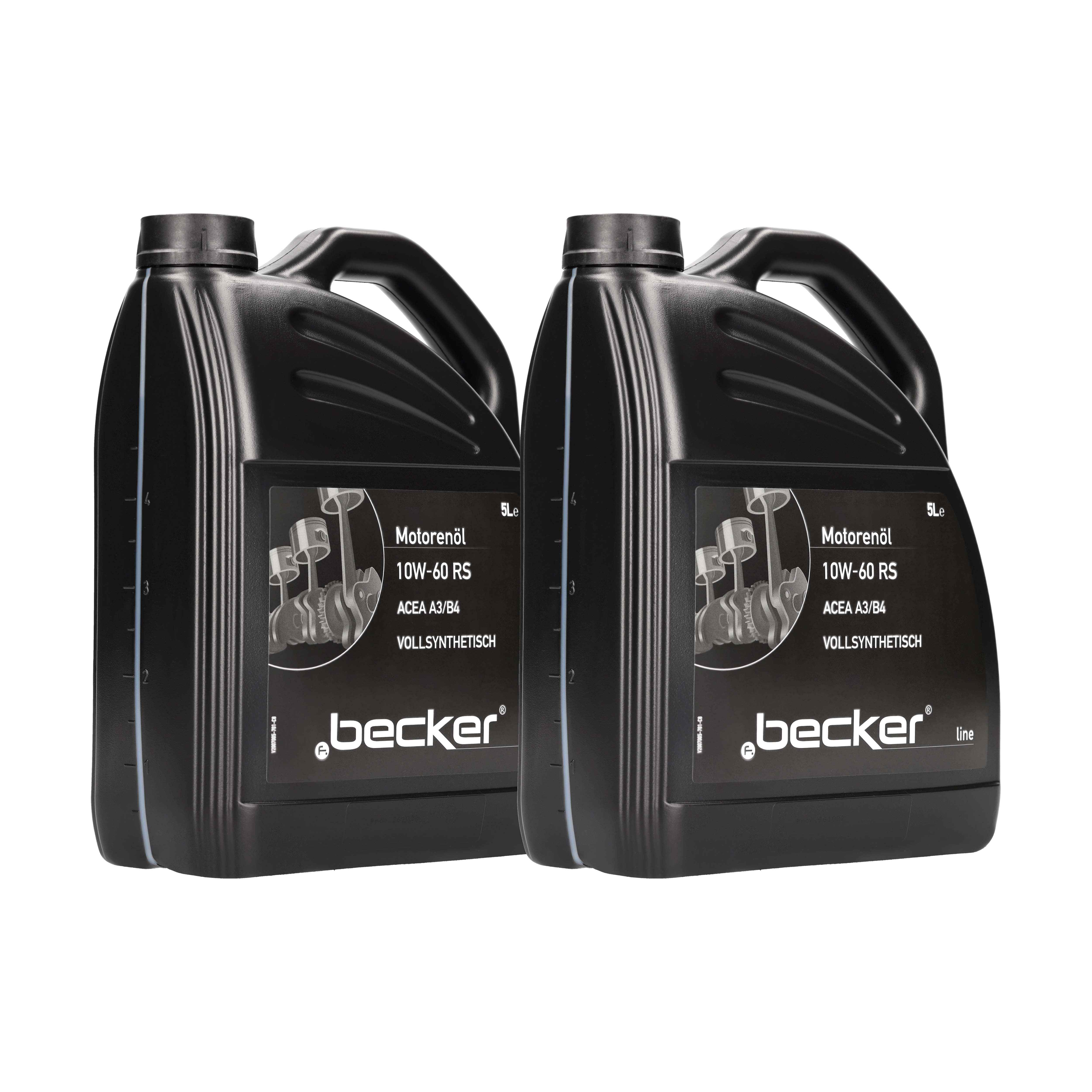 F.BECKER Motoröl Motorenöl 10W-60 RS [2x 5 L] 23601323 10l