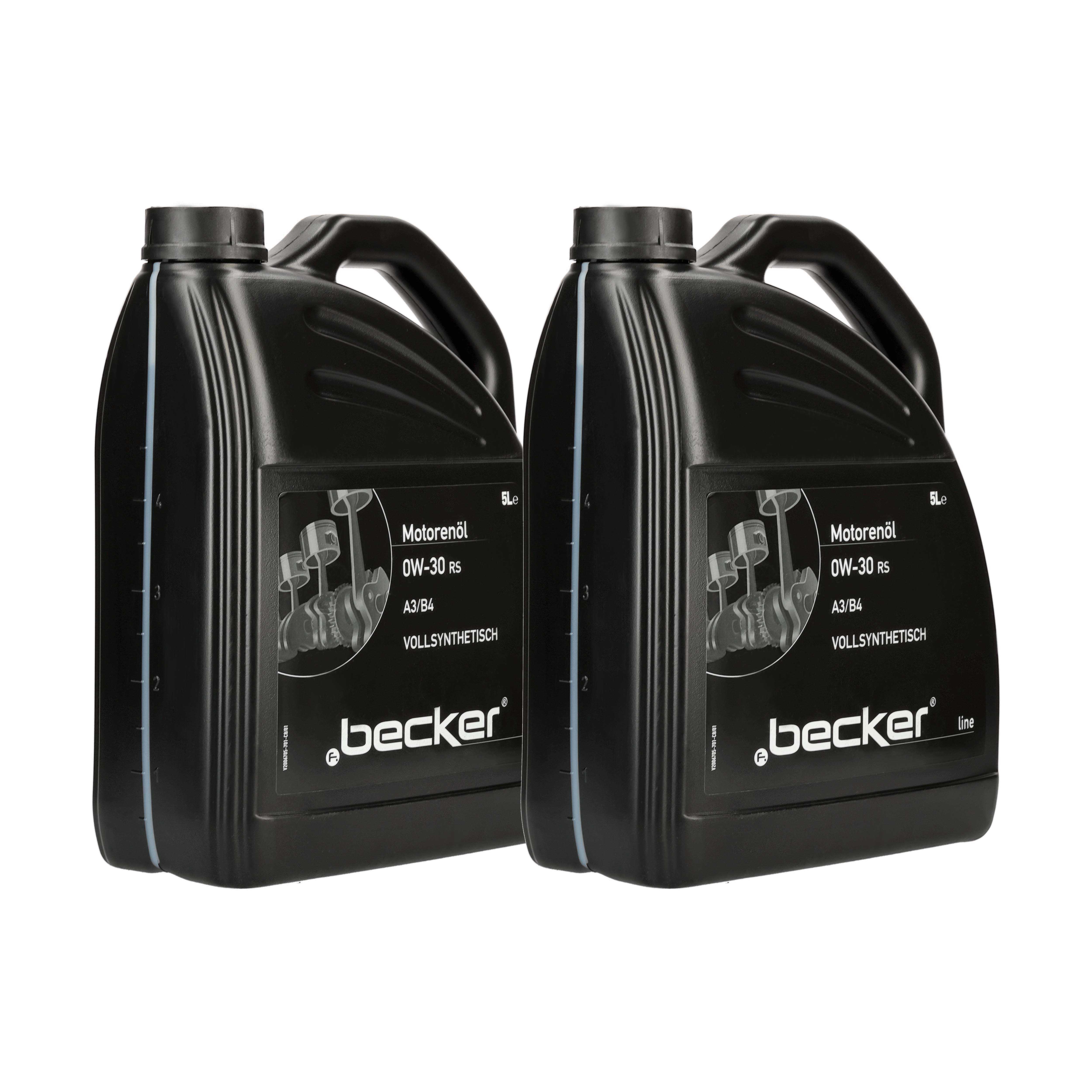 F.BECKER Motoröl Motorenöl 0W-30 RS [2x 5 L] 23601326 10l